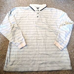 Greg Norman Long Sleeve Men's Polo 2XL, PRE-OWNED.